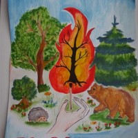  Берегите лес от пожара!